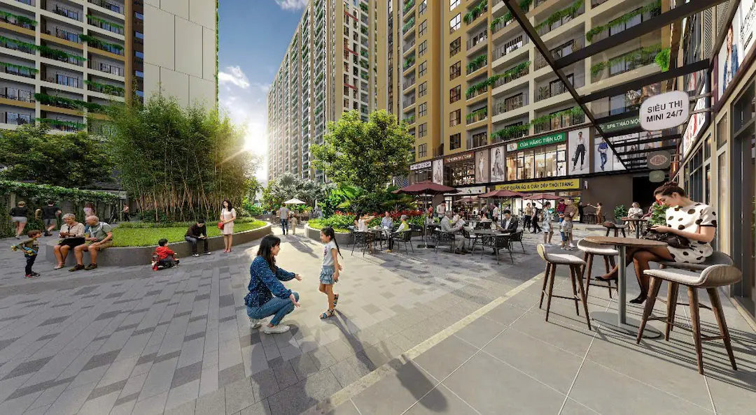 Căn Hộ Bcons Central Park – Tâm Điểm Sống Mới Ngay Trung Tâm Biên Hòa 13 Phố cafe ngoài trời Bcons Central Park Biên Hòa