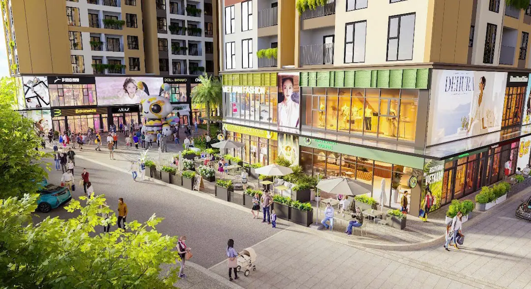 Căn Hộ Bcons Central Park – Tâm Điểm Sống Mới Ngay Trung Tâm Biên Hòa 12 Phố mua sắm hiện đại Bcons Central Park Biên Hòa