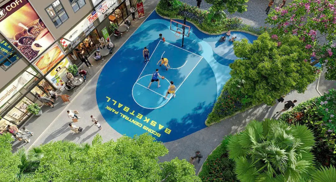 Căn Hộ Bcons Central Park – Tâm Điểm Sống Mới Ngay Trung Tâm Biên Hòa 5 Sân bóng rổ thể thao Bcons Central Park Biên Hòa