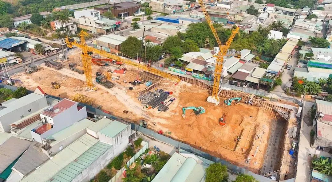 Tiến độ thi công thực tế Serena Riverside